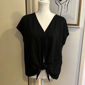 Zara tie-front top